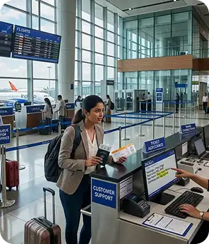 Passenger name change policy illustration